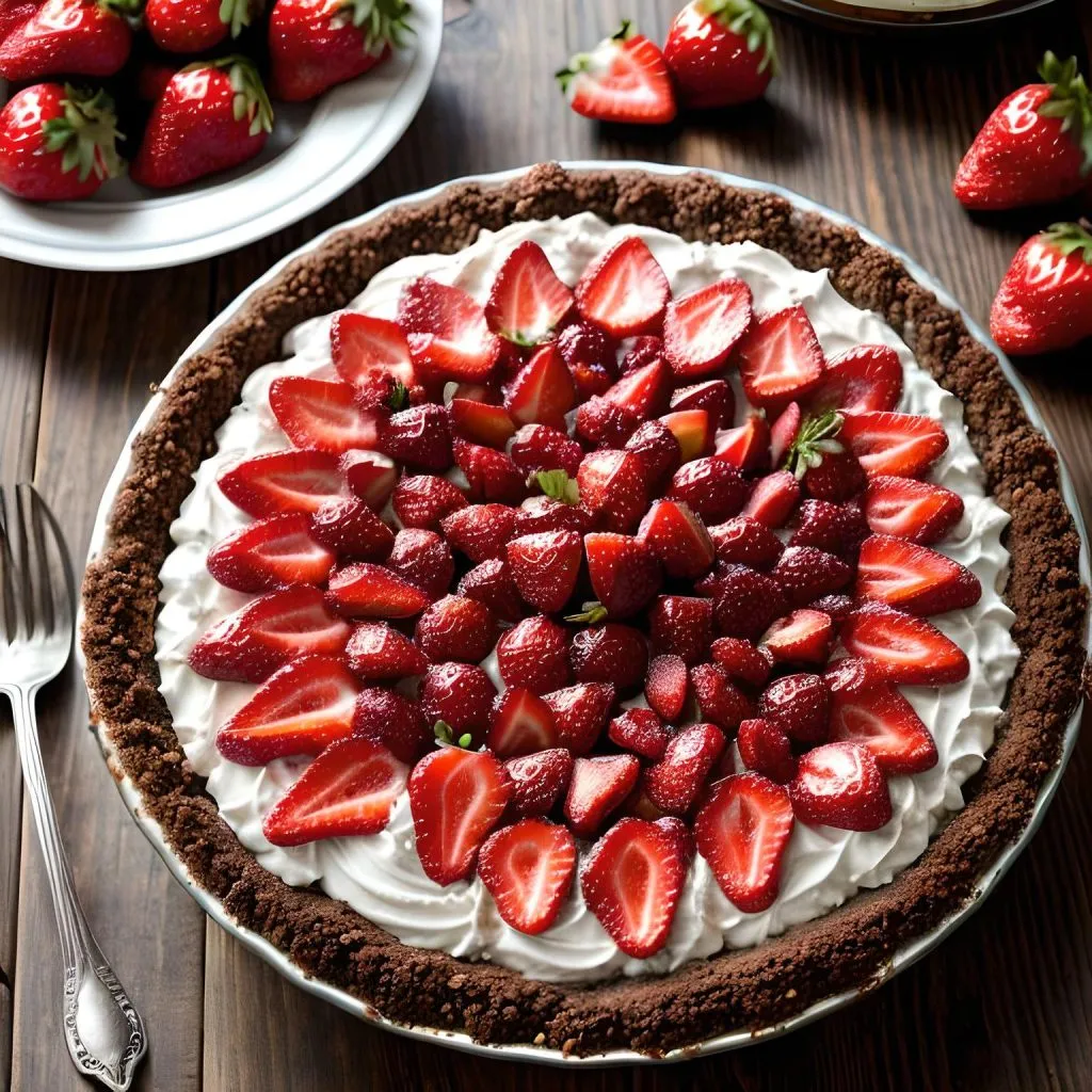 Shoney's No-Bake Strawberry Pie