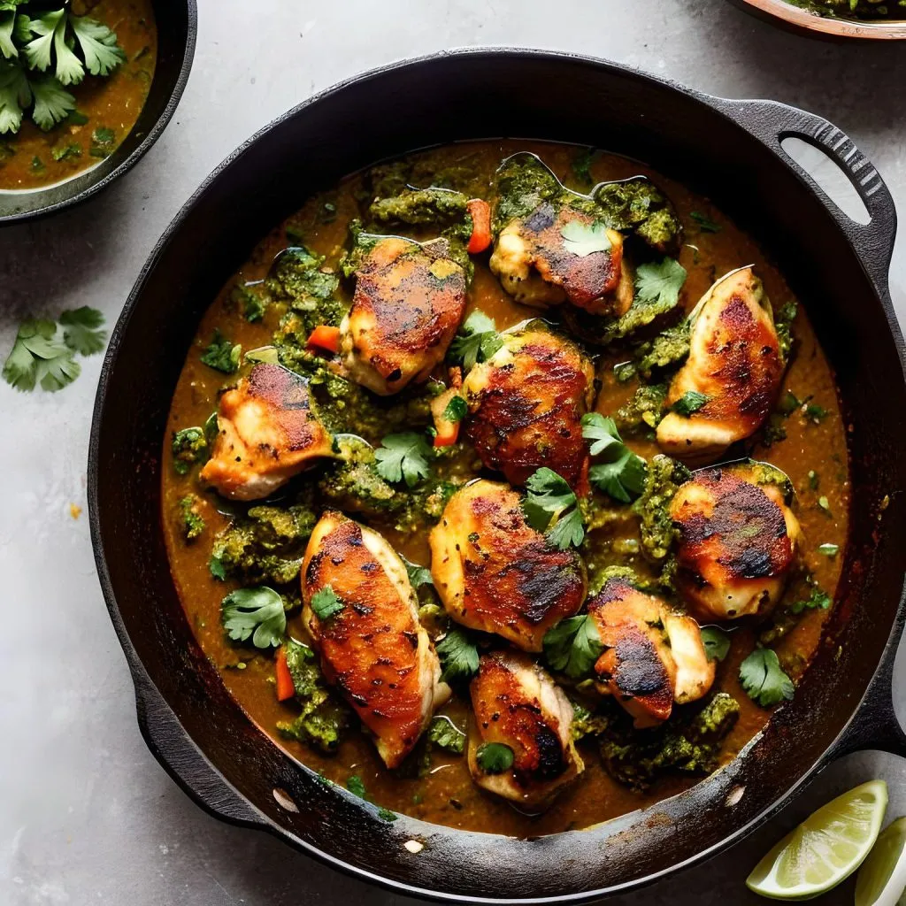 Spicy Chicken Palak Curry 1024x1024 Chicken Palak Recipe