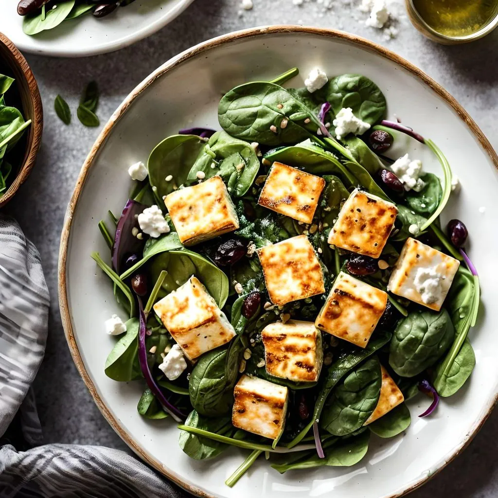 Spinach and Cottage Cheese Salad