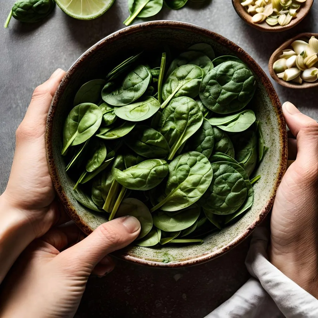 Spinach And Garlic Chaas 1 1024x1024 Chaas Recipe: Spiced Indian Buttermilk