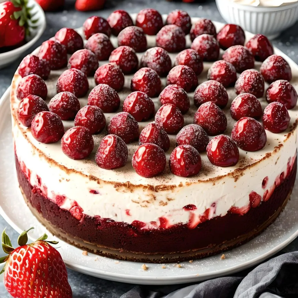 Strawberry Swirl Cheesecake Balls 1 1024x1024 Cheesecake Balls Recipe