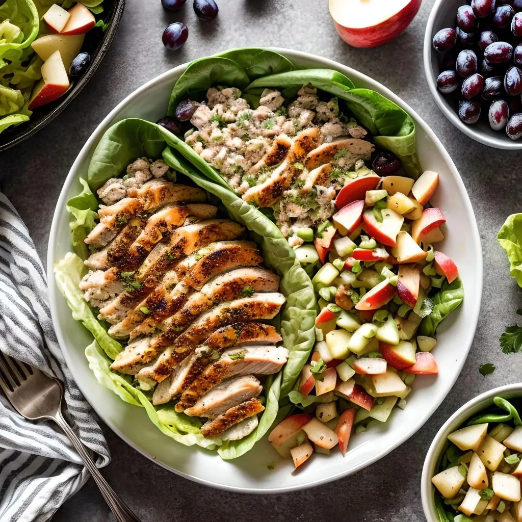 Tangy Chicken Salad Lettuce Wraps