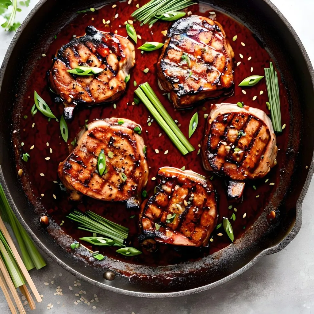 Teriyaki Glazed Pork Chops