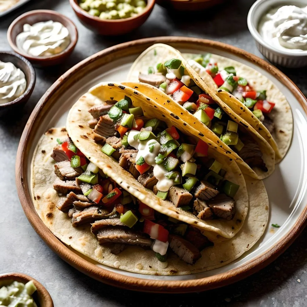Tex Mex Pork Brisket Tacos 1024x1024 Pork Brisket Recipe