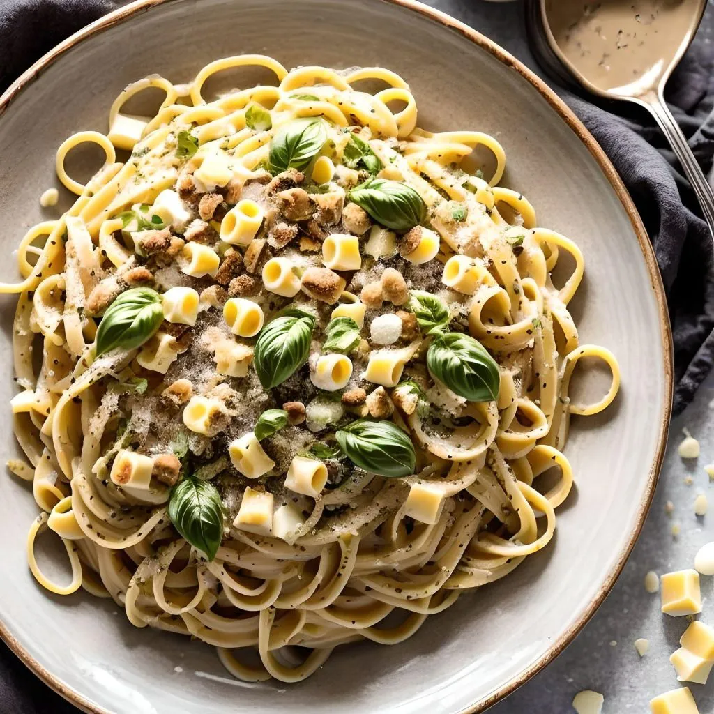 White Chocolate Liqueur Creamy Pasta
