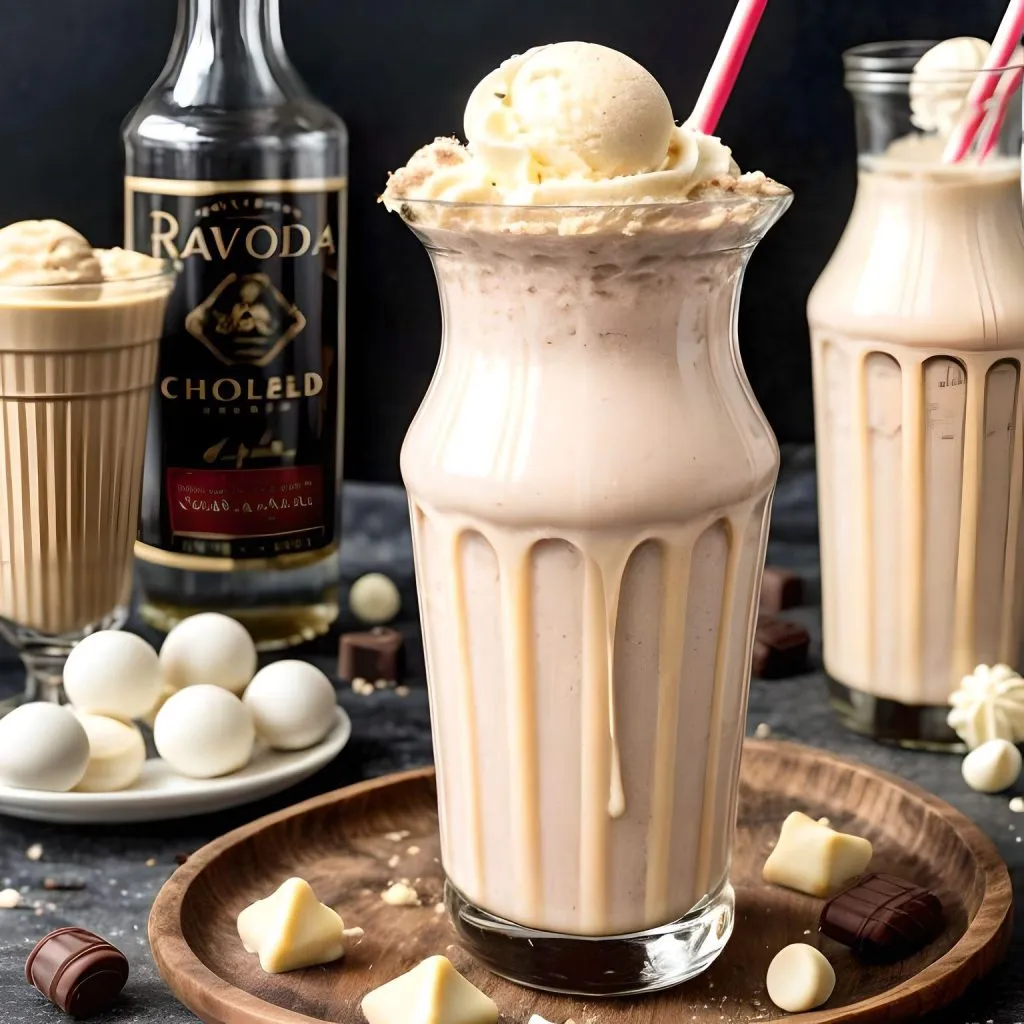 White Chocolate Liqueur Milkshake
