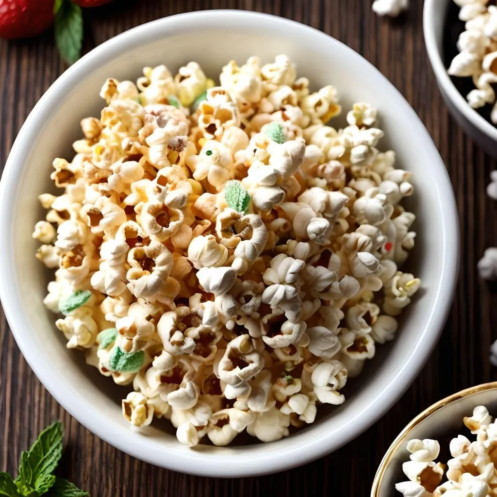 White Chocolate Mint Popcorn 1024x1024 White Chocolate Popcorn Recipe
