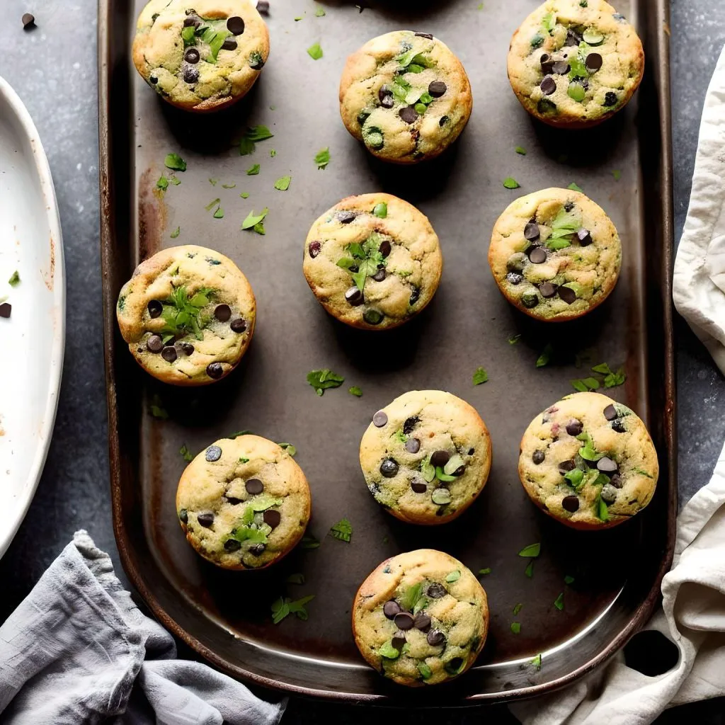  Zucchini Chocolate Chip Mini Muffins
