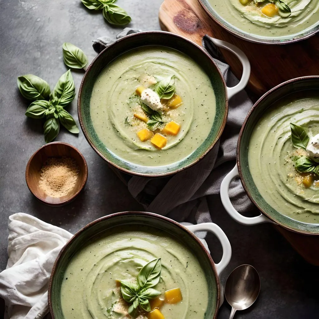 Zucchini and Basil Soup