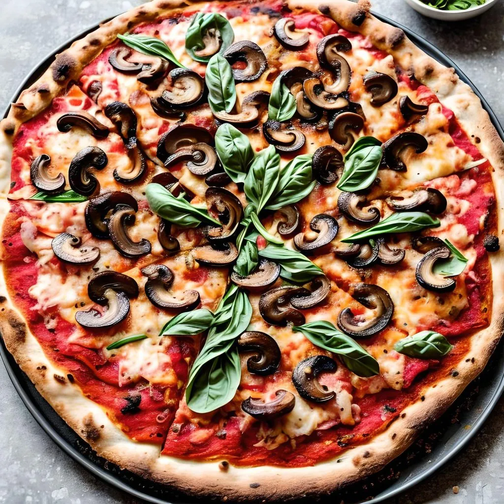 Shaved Pork and Veggie Pizza