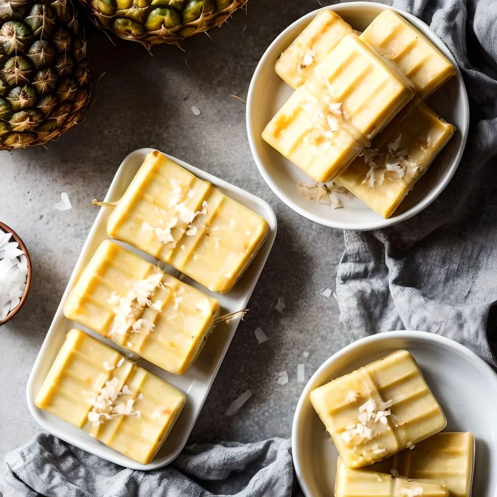 Pineapple Coconut Paletas 
