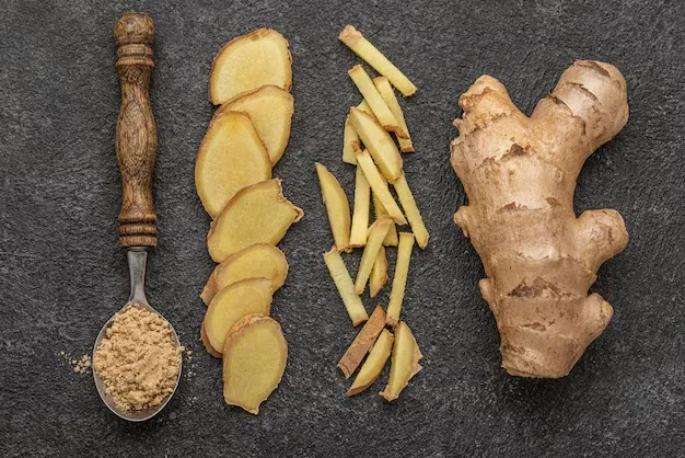 different forms of ginger.