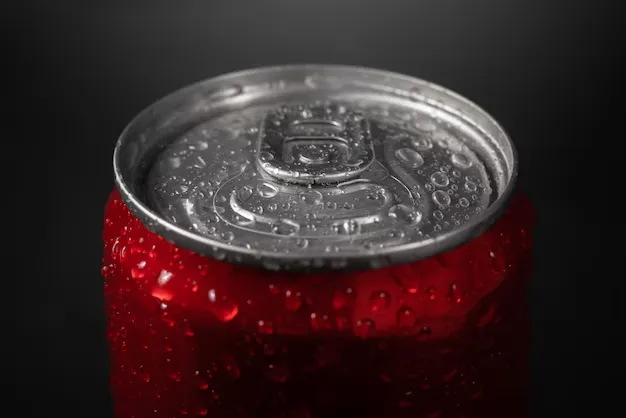 top view of coke zero can.