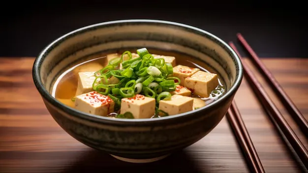 miso soup in a bowl
