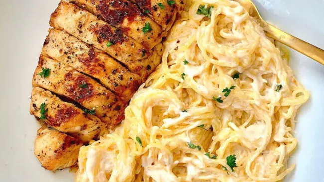 Spaghetti Squash Alfredo