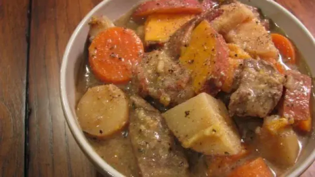 Beef, Potato, and Root Vegetable Stew