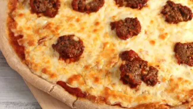 Meatball Pizza