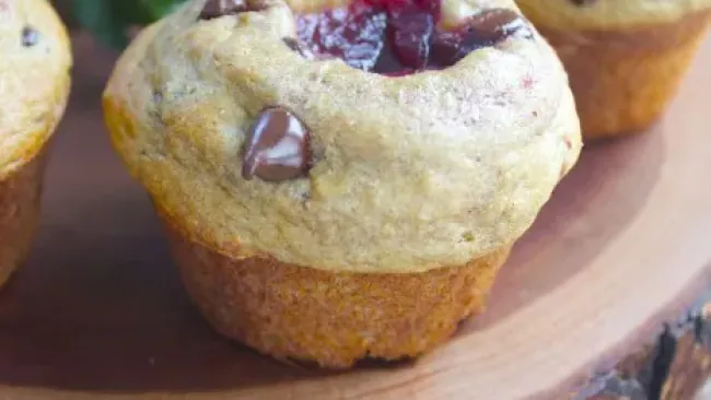 Chocolate Chip Cranberry Yogurt Muffins {Thanksgiving Leftovers Series}