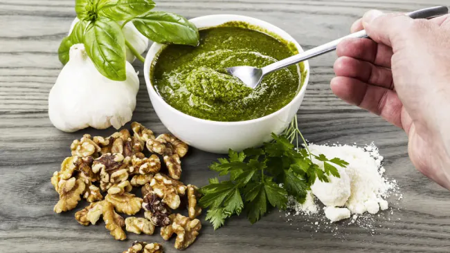 Basil Walnut Pesto Recipe
