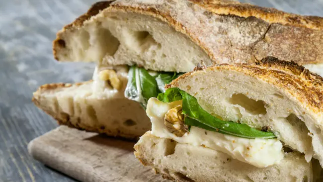 Peach, Cherry, and Brie Panino with Arugula