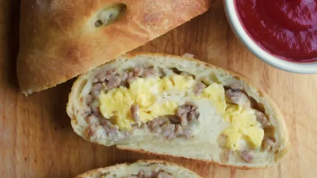 Breakfast Stromboli