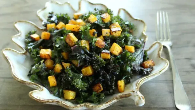 Massaged Kale Salad with Roasted Butternut Squash