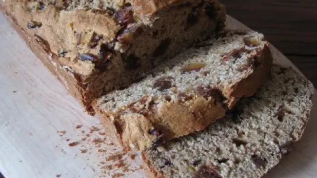 Fat-Free, Naturally Sweetened Date Bread