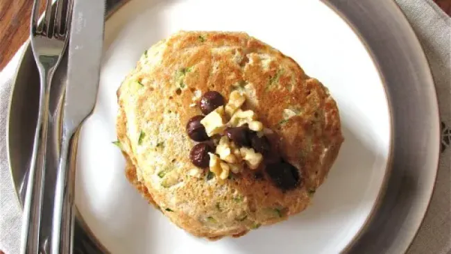 Zucchini Bread Pancakes for One
