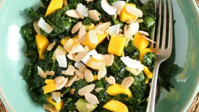 Massaged Kale Salad with Mango & Avocado