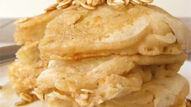 Almond Granola & Banana Pancakes-for-One