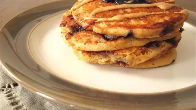 PB & J Pancakes For One