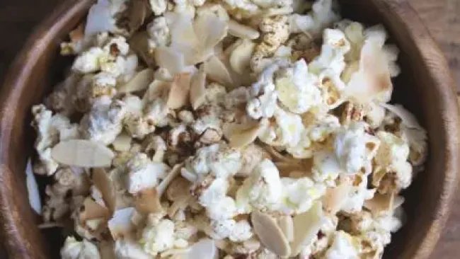 Cinnamon & Toasted Coconut Stovetop Popcorn