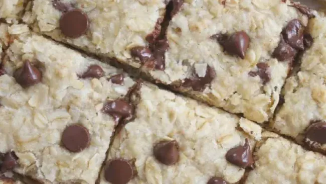 Chocolate Chip Macaroon Oatmeal Cookie Bars