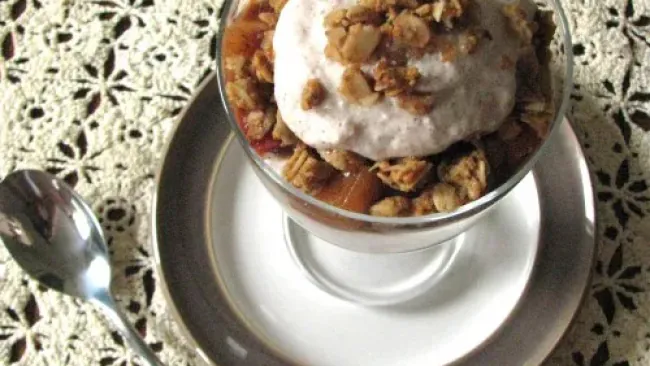 Apple Pie Breakfast Parfait and thoughts on embracing photo gaffes