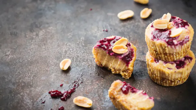 Individual Peanut Butter Cheesecakes