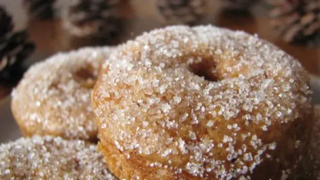 Baked Mini Sugared Gingerbread Doughnuts [and Doughnut Muffins]