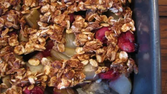 Pear-Cranberry Crisp