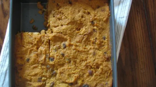 Pumpkin Raisin Bread Pudding