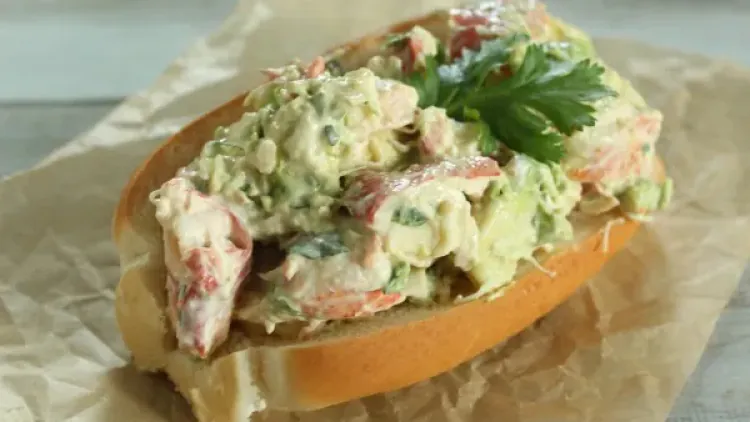 Avocado & Cilantro Lobster Rolls
