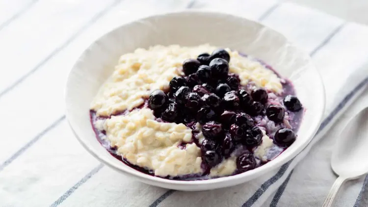 Blueberry Brown Rice Pudding