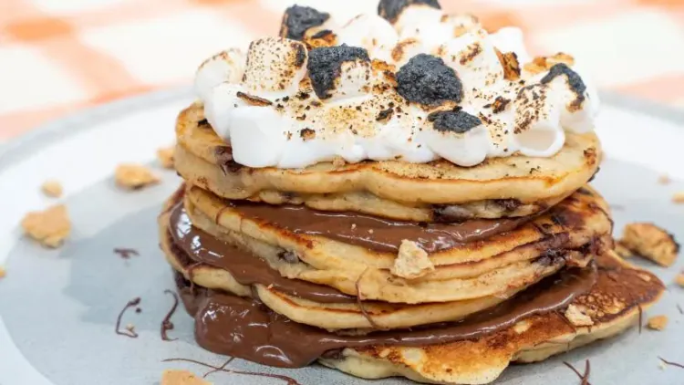 S’Mores Pancakes for One