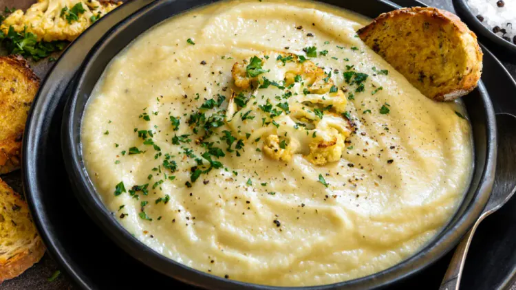 Roasted Cauliflower Soup{Two Ways}