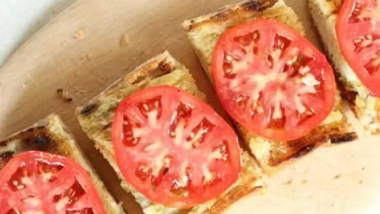 Grilled Ciabatta with Marinated Tomatoes