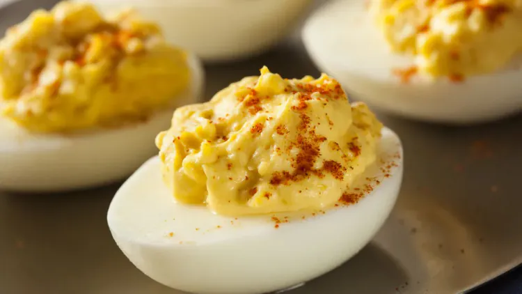 Avocado & Chipotle Deviled Eggs