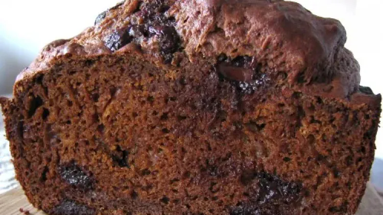 Pumpkin Banana Gingerbread with Chocolate Chips