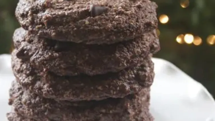 Paleo Double Chocolate Peppermint Cookies