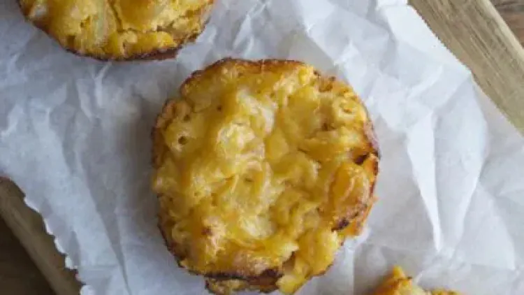 Sweet Potato Mac & Cheese Cups {Toddler Approved}