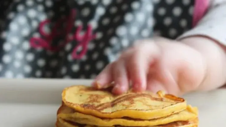 4 Ingredient Pumpkin Pancakes for Baby