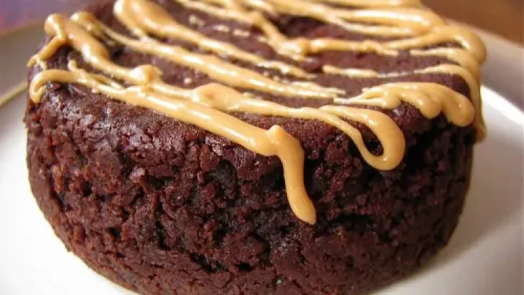Peanut Butter Chocolate Lava Cake For One