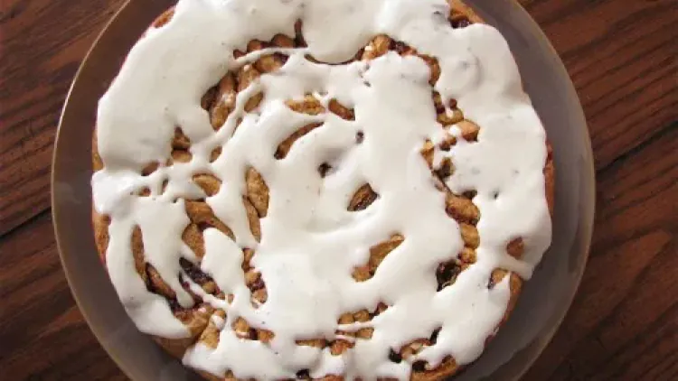 Carrot Cake Cinnamon Rolls with Cream Cheese Glaze